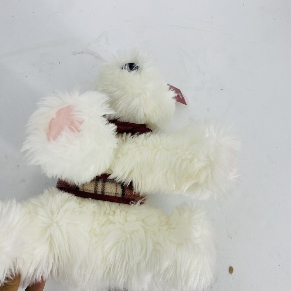 2001 Gund For Victoria’s Secret Stuffed Westie Dog in Plaid Sweater Lola NWTs - Picture 11 of 11